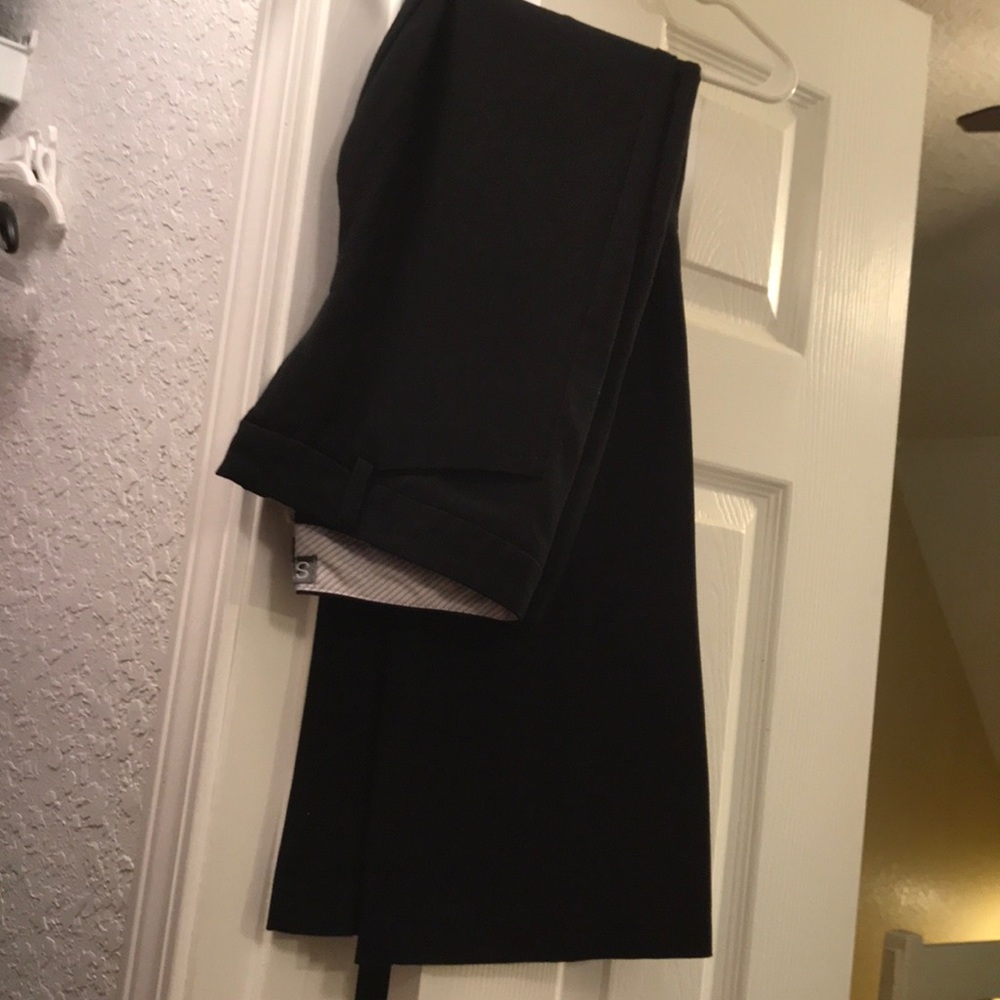 Junior fit black dress pant